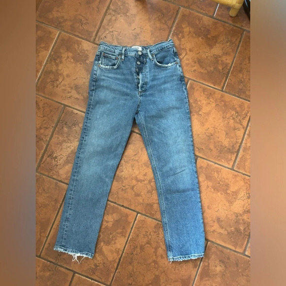 AGOLDE HIGH RISE RILEY CROP SIZE 25 - Picture 7 of 10